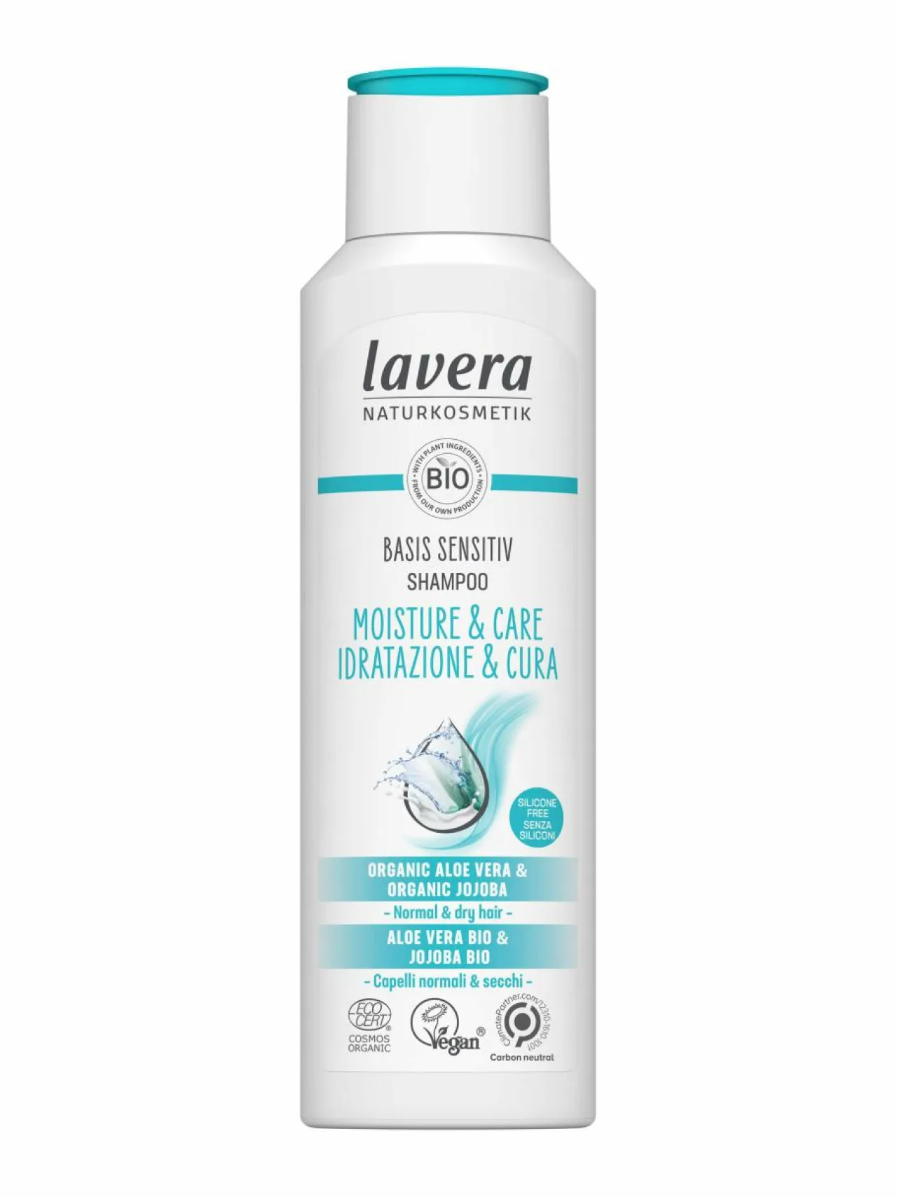 Hiustenhoito|Hiustenhoitotuotteet-Lavera Moisture & Care -shampoo, 250ml