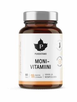 Vitamiinit-Puhdistamo Monivitamiini -ravintolisä, 60 kaps
