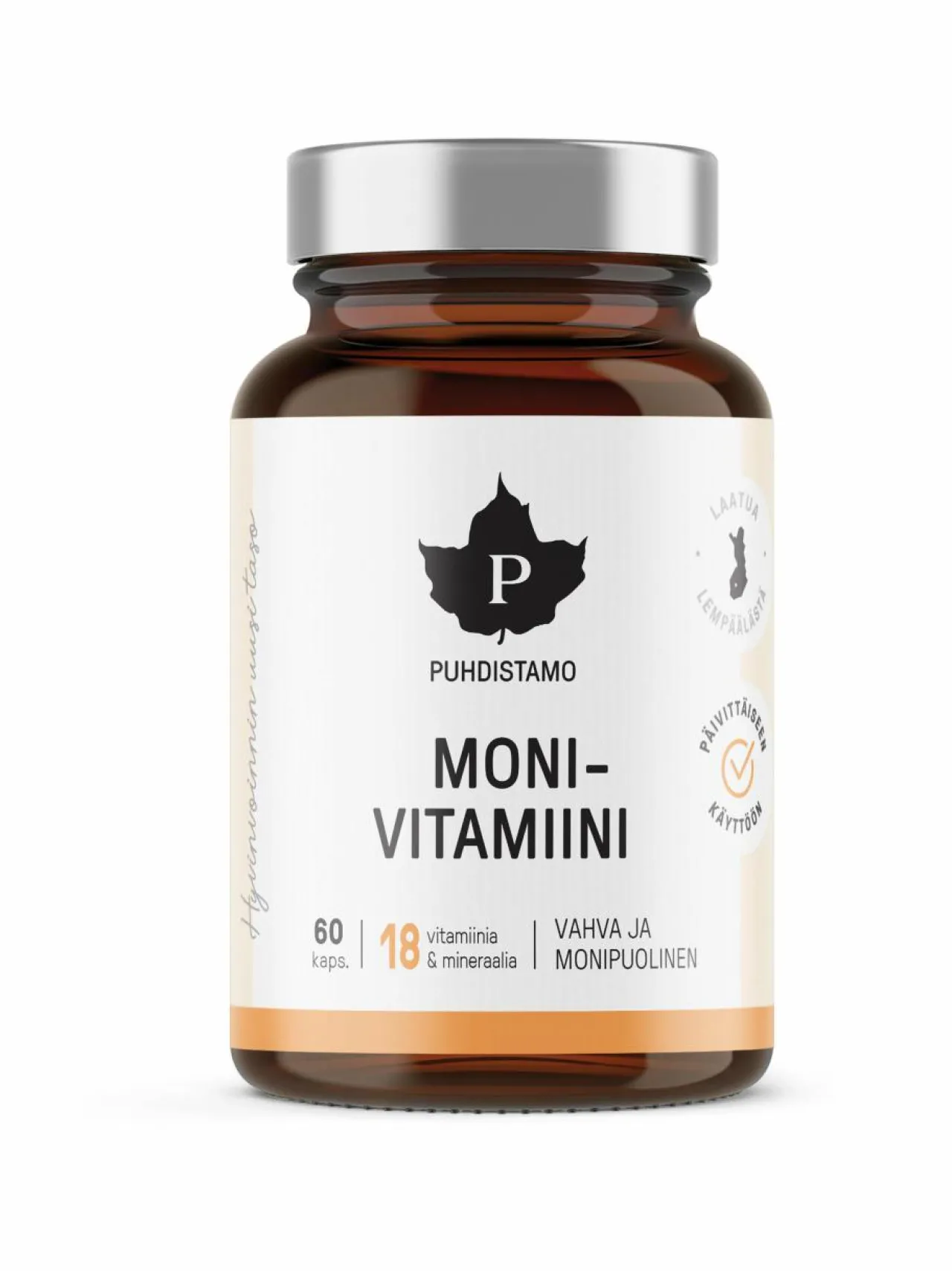 Vitamiinit-Puhdistamo Monivitamiini -ravintolisä, 60 kaps