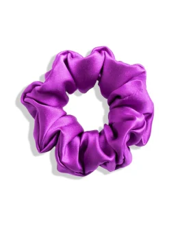 Hiustarvikkeet-Upcycle with Jing Mulberry Silk Scrunchie - hiusdonitsi - violetti PURPLE