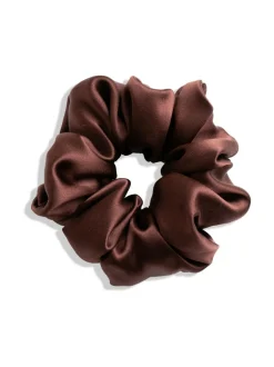 Hiustarvikkeet-Upcycle with Jing Mulberry Silk Scrunchie -hiusdonitsi - ruskea BROWN