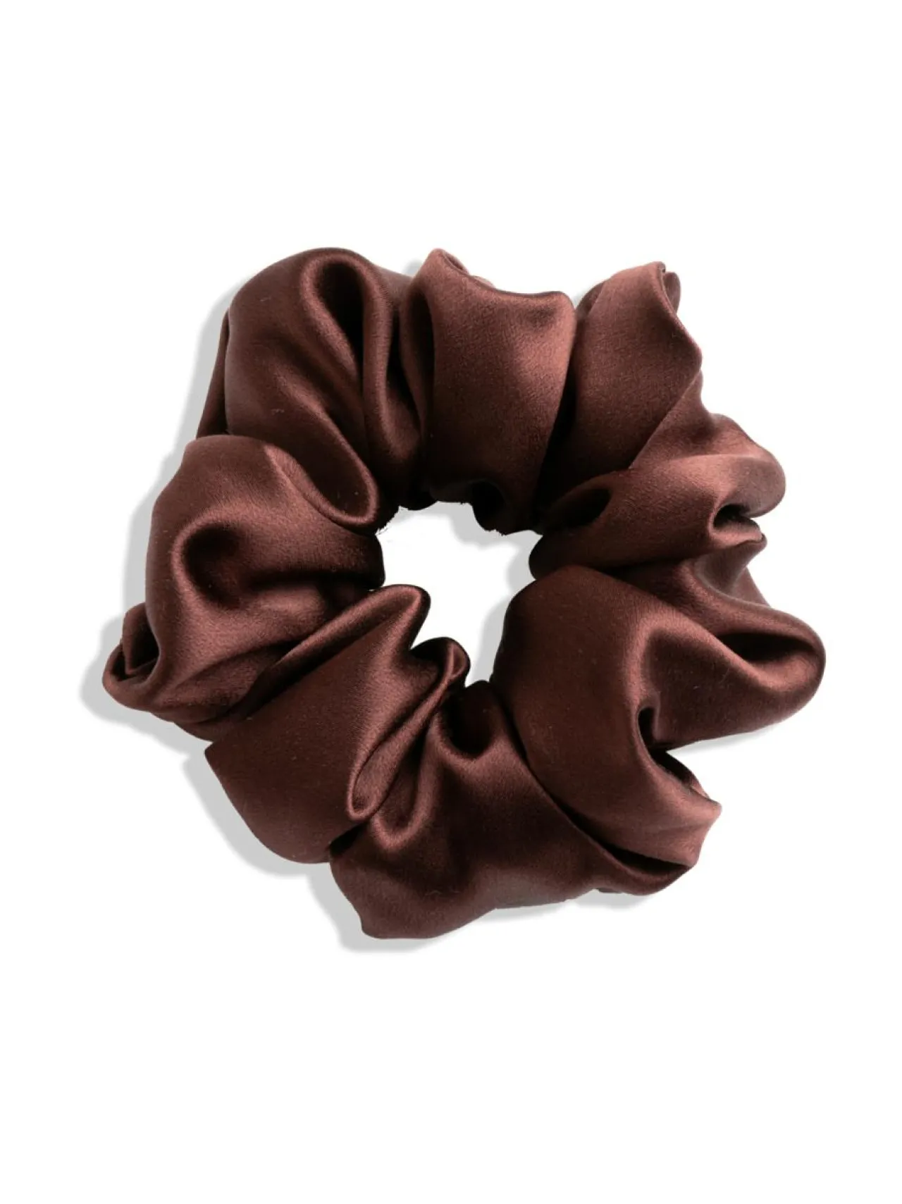 Hiustarvikkeet-Upcycle with Jing Mulberry Silk Scrunchie -hiusdonitsi - ruskea BROWN