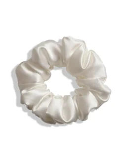 Hiustarvikkeet-Upcycle with Jing Mulberry Silk Scrunchie -hiusdonitsi - valkoinen WHITE