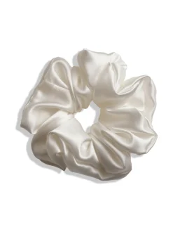 Hiustarvikkeet-Upcycle with Jing Mulberry Silk Scrunchie -hiusdonitsi - valkoinen WHITE