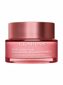 Kasvojenhoito-Clarins Multi-Active [NIACINAMIDE + SEA HOLLY EXTRACT] Night Cream -yövoide