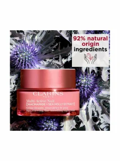 Kasvojenhoito-Clarins Multi-Active [NIACINAMIDE + SEA HOLLY EXTRACT] Night Cream -yövoide