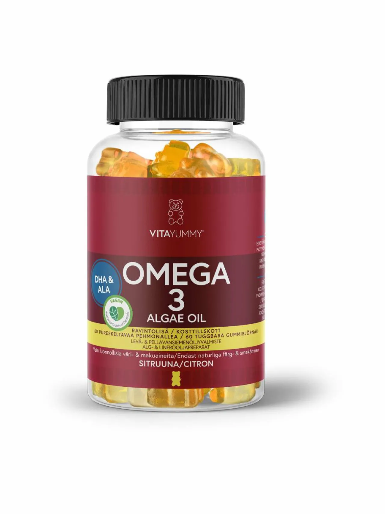 Vitamiinit-VitaYummy Omega-3 -ravintolisä