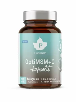 Vitamiinit-Puhdistamo OptiMSM+C -ravintolisä, 120 kaps