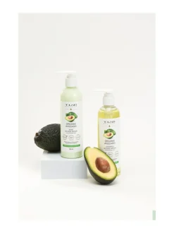 Hiustenhoitopakkaukset-T-LAB Professional Organic Avocado Duo Set -hiustenhoitopakkaus, 2 tuotetta