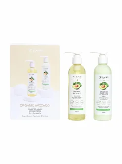 Hiustenhoitopakkaukset-T-LAB Professional Organic Avocado Duo Set -hiustenhoitopakkaus, 2 tuotetta
