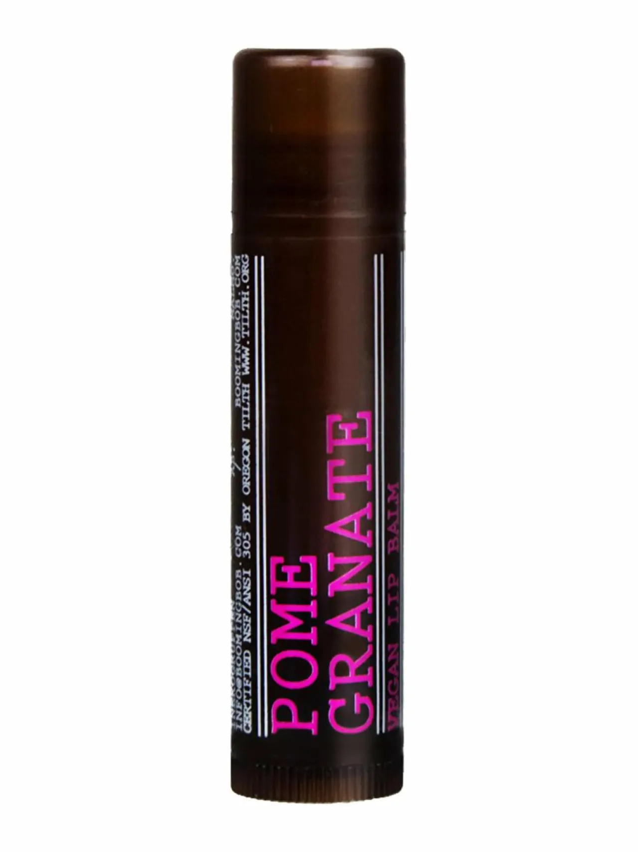 Kasvojenhoito-Booming Bob Organic Lip Balm Pomegranate -huulivoide 4,25 g