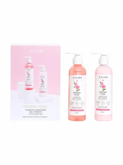 Hiustenhoitopakkaukset-T-LAB Professional Organic Rose Duo Set -hiustenhoitopakkaus, 2 tuotetta