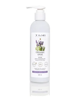 Hiustenhoitotuotteet-T-LAB Professional Organic Sage Anti-Dandruff  Mask -hoitonaamio kuiville hiuksille ja hilseilevälle hiuspohjalle 250ml