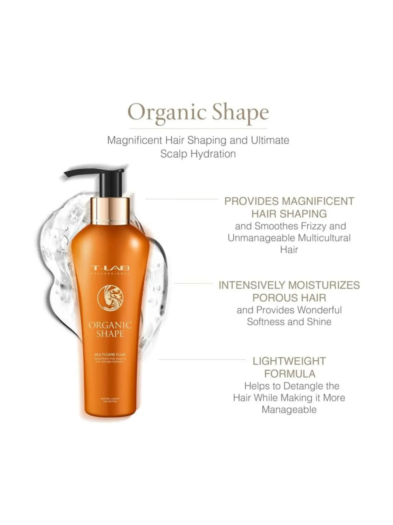 Lahjapakkaukset-T-LAB Professional Organic Shape Ritual Set - lahjapakkaus kiharille hiuksille 3 tuotetta