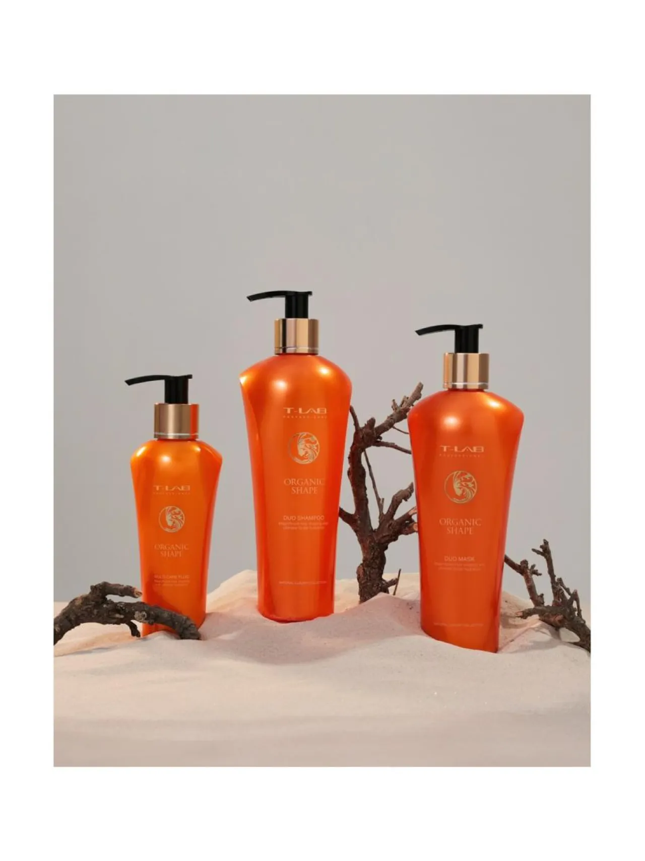 Lahjapakkaukset-T-LAB Professional Organic Shape Ritual Set - lahjapakkaus kiharille hiuksille 3 tuotetta
