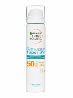 Aurinkotuotteet-Garnier Over Makeup super UV Spray for face SPF 50+ -aurinkosuojasuihke