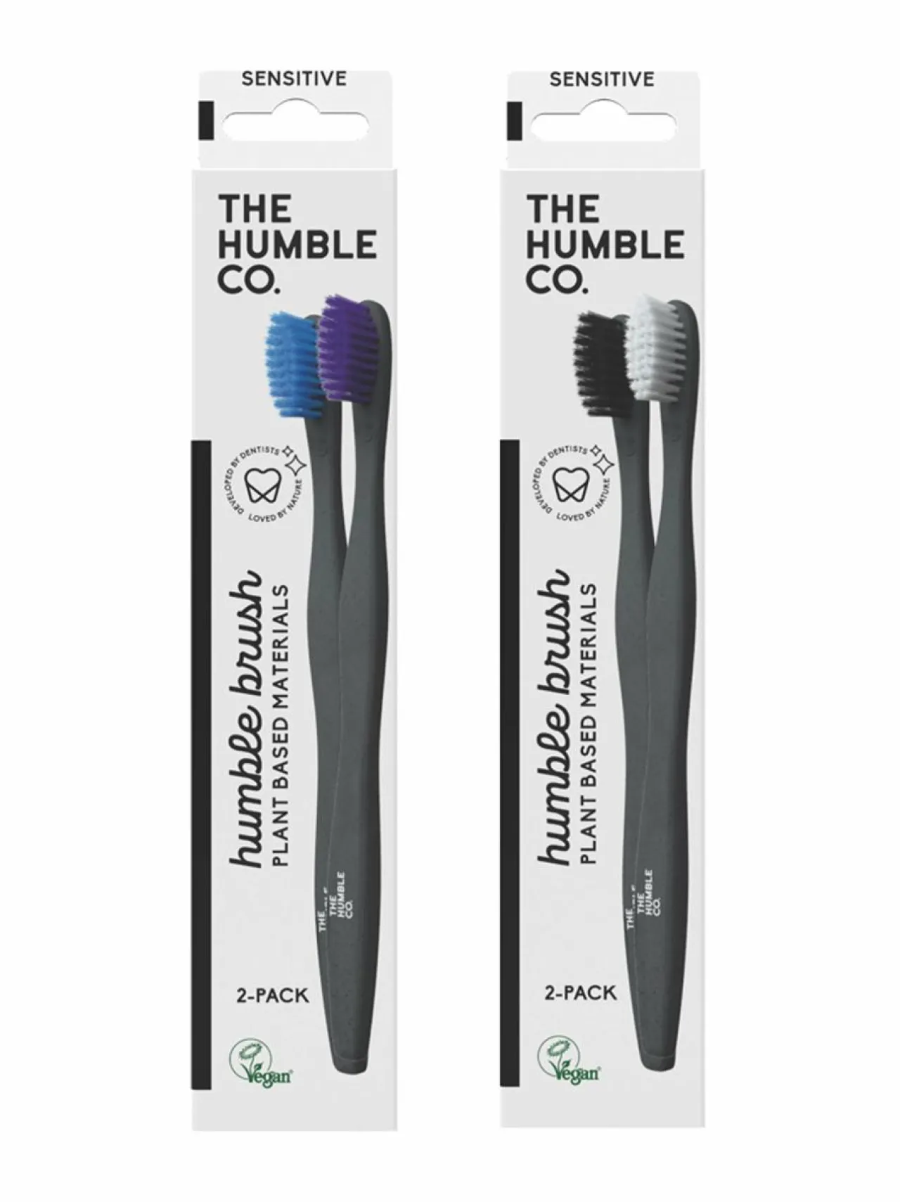 Hammasharjat-Humble Brush Plant based -hammasharja 2 kpl BLACK