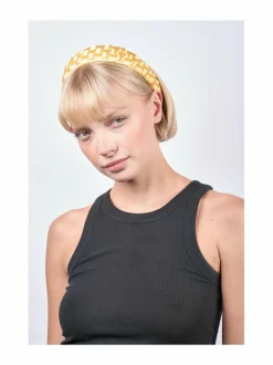 Hiustarvikkeet-Sui Ava Puff -hiuspanta YELLOW