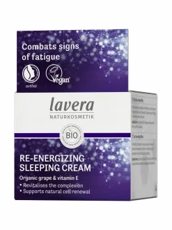 Kasvojenhoito|Kasvojenhoito-Lavera Re-Energizing Sleeping Cream -yövoide, 50ml
