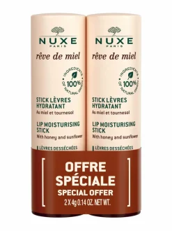 Ihonhoitopakkaukset-Nuxe Rêve de Miel -huulivoide duopakkaus