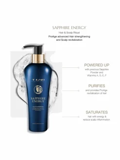 Lahjapakkaukset-T-LAB Professional Sapphire Energy Ritual Set -hiusta vahvistava lahjapakkaus, 3 tuotetta
