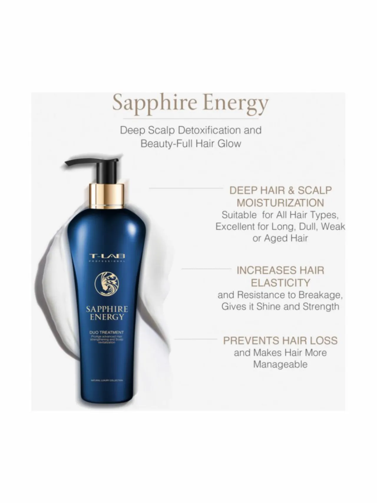 Lahjapakkaukset-T-LAB Professional Sapphire Energy Ritual Set -hiusta vahvistava lahjapakkaus, 3 tuotetta