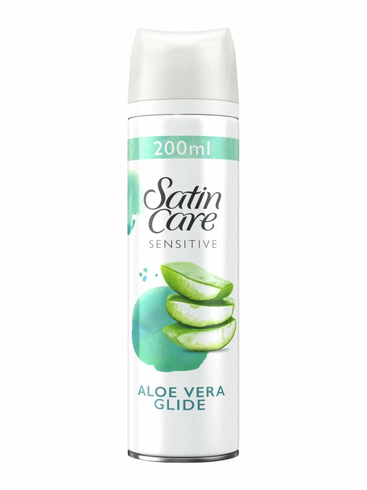 Vartalonhoito-Gillette Satin Care Sensitive -ihokarvanajogeeli 200 ml