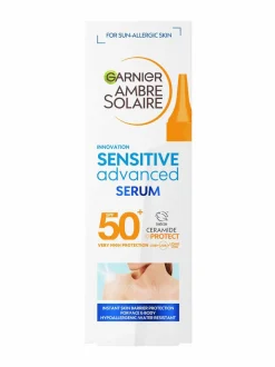 Aurinkotuotteet-Garnier Sensitive Advanced Body Serum SPF 50 -aurinkosuojaseerumi