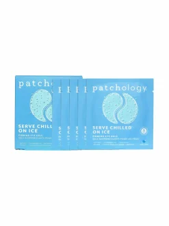 Kasvojenhoito-Patchology Serve Chilled™ On Ice Firming Eye Gels- silmänympärysnaamio 5-pack SININEN