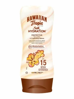 Aurinkotuotteet-Hawaiian Tropic Silky Hydration Sun Emulsion SPF 15 -aurinkosuojavoide 180 ml