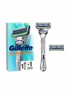Kasvojenhoito-Gillette Skinguard Sensitive Aloe handle + 2 blades -partahöylä + 2 vaihtoterää NOCOL