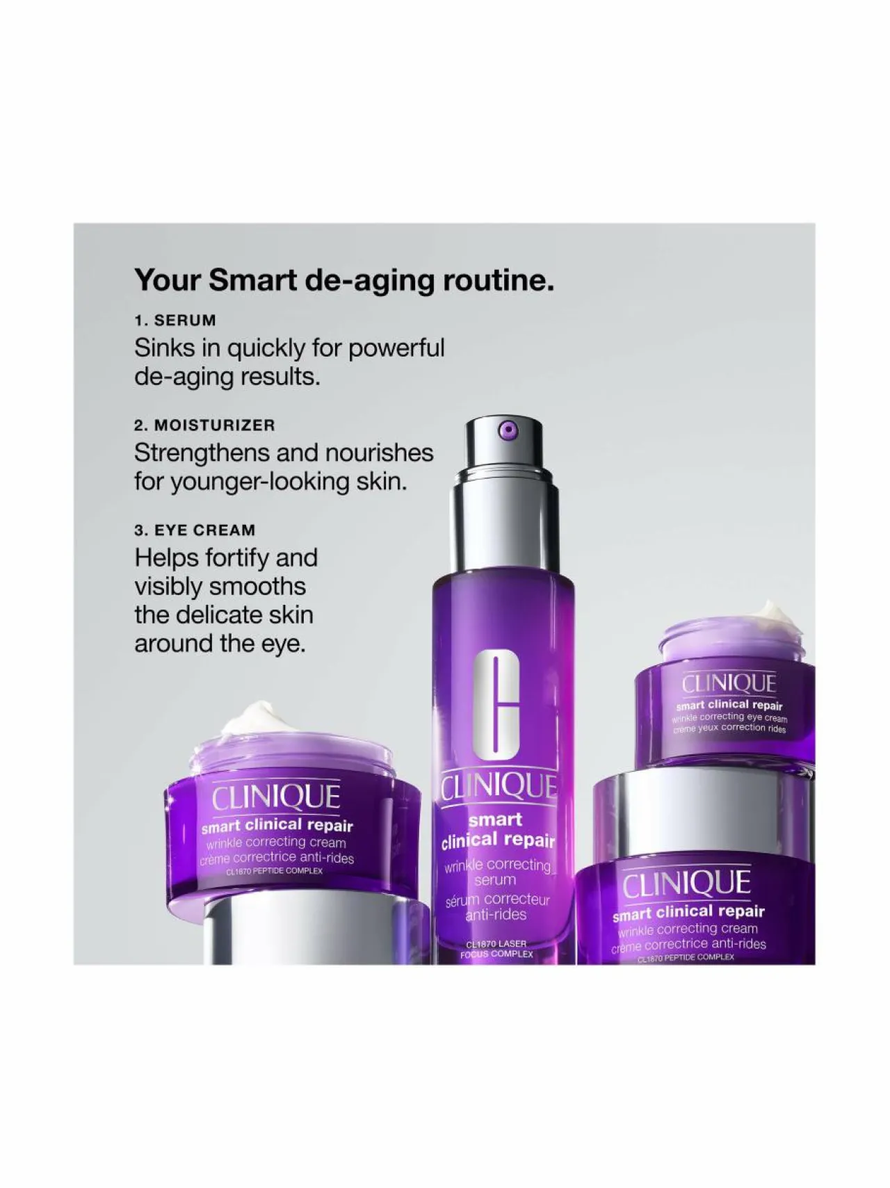 Kasvojenhoito-Clinique Smart Clinical Repair Wrinkle Correcting Serum -seerumi