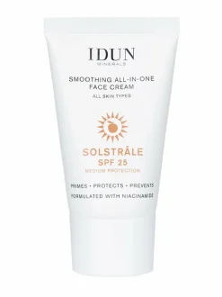 Kasvojenhoito-Idun Minerals Smoothing Face Cream Solstråle SPF 25 -kasvovoide