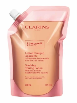 Kasvojenhoito-Clarins Soothing Toning Lotion refill -kasvovesi, täyttöpakkaus 400ml