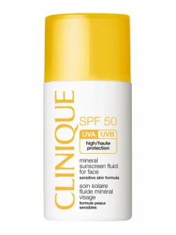 Aurinkotuotteet-Clinique SPF 50 Mineral Sunscreen Fluid For Face -aurinkosuoja kasvoille 30 ml YELLOW