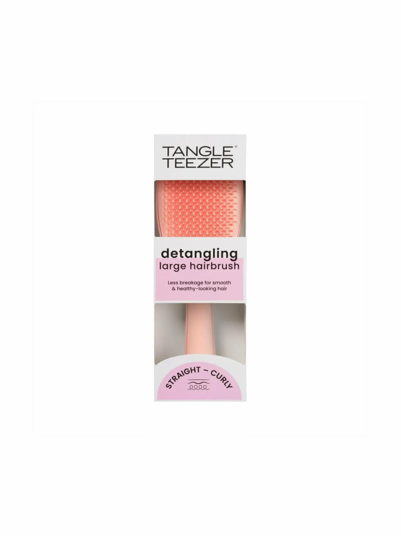 Hiustarvikkeet-Tangle Teezer Straight & Curly Large Ultimate Detangler Peach -selvitysharja PEACH GLOW