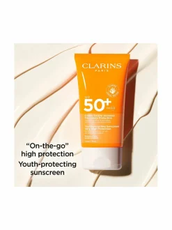 Aurinkotuotteet-Clarins Sun Body Youth protecting sunscreen spf50+ -aurinkovoide