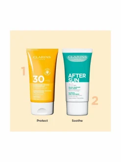 Aurinkotuotteet-Clarins Sun Body Youth protecting sunscreen spf30 -aurinkosuojavoide