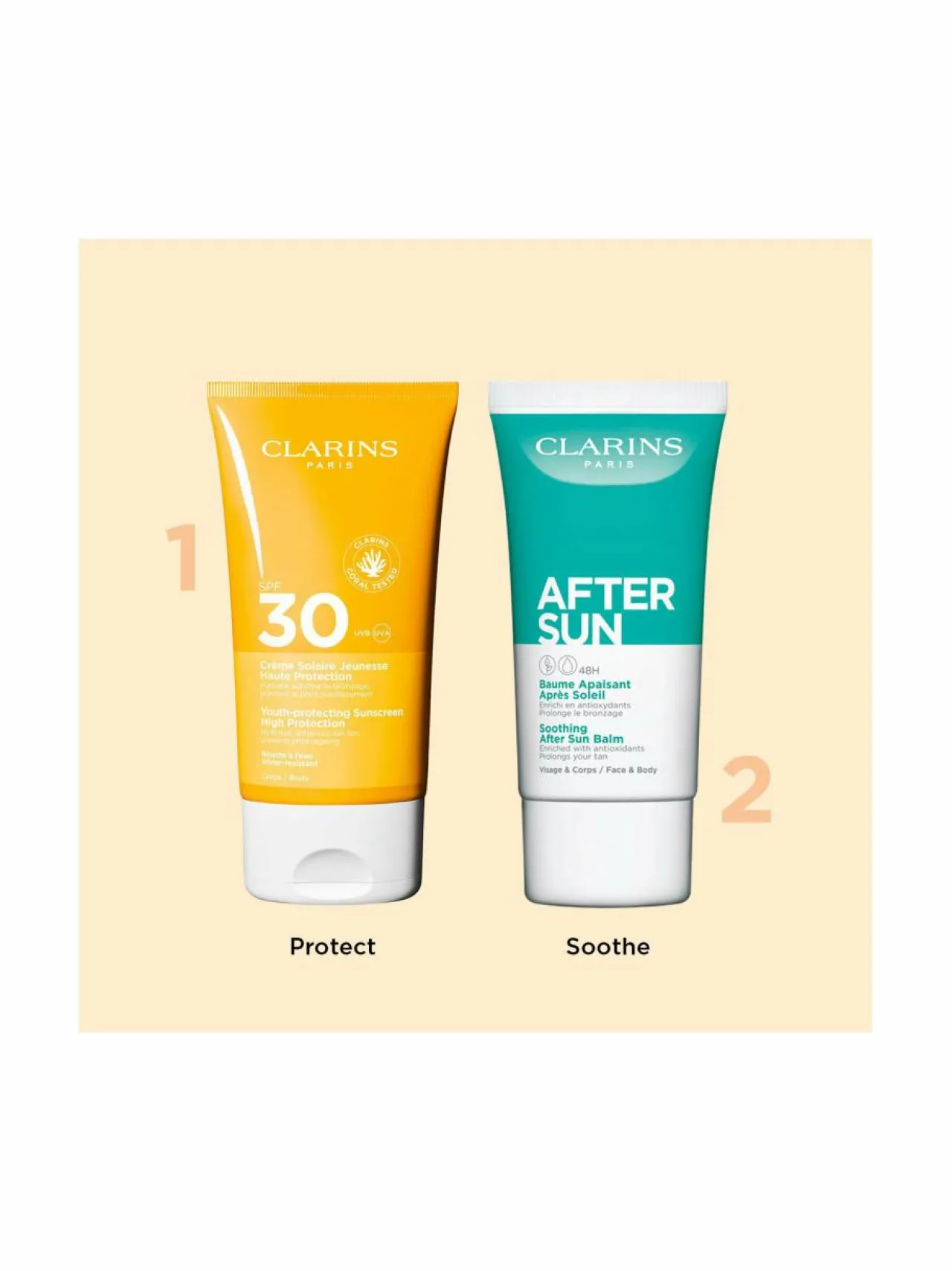 Aurinkotuotteet-Clarins Sun Body Youth protecting sunscreen spf30 -aurinkosuojavoide