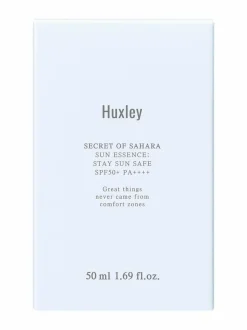 Aurinkotuotteet-Huxley Sun Essence Stay Sun Safe SPF50+ PA++++ -auringonsuojavoide, 50ml