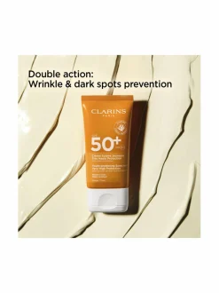 Aurinkotuotteet-Clarins Sun Face Dry Touch Sun Care Cream SPF 50+  -aurinkosuojavoide