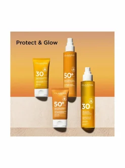 Aurinkotuotteet-Clarins Sun Face Dry Touch Sun Care Cream SPF 50+ -aurinkosuojavoide