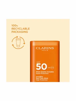 Aurinkotuotteet-Clarins Sun Face Invisible sun care stick spf50 -aurinkosuojapuikko