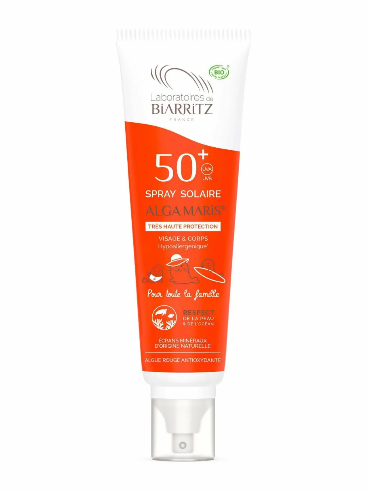 Aurinkotuotteet|Aurinkotuotteet-Laboratoires de Biarritz Sun Spray SPF50+ Family Size -aurinkosuojasuihke 150 ml