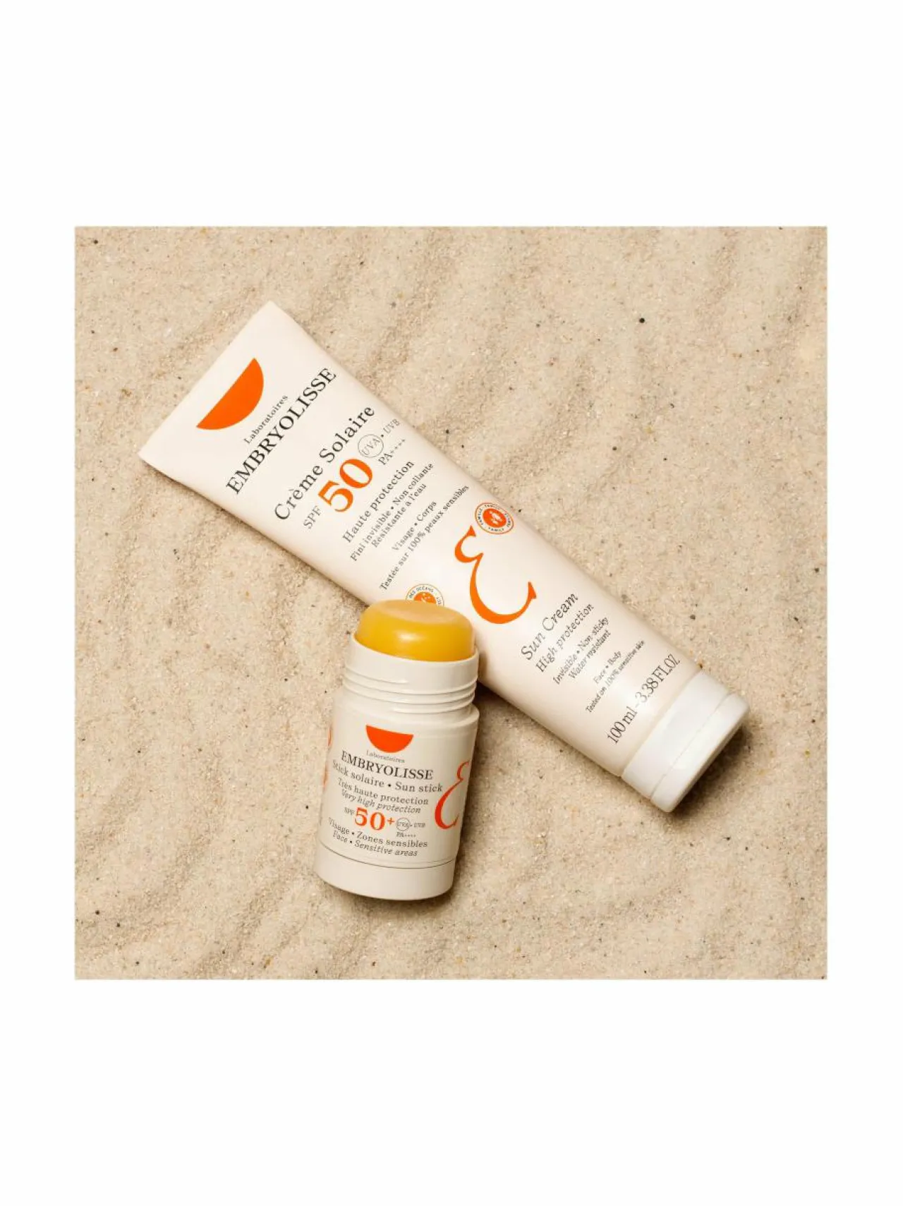 Aurinkotuotteet-Embryolisse Sun Stick SPF 50+ -aurinkosuojapuikko