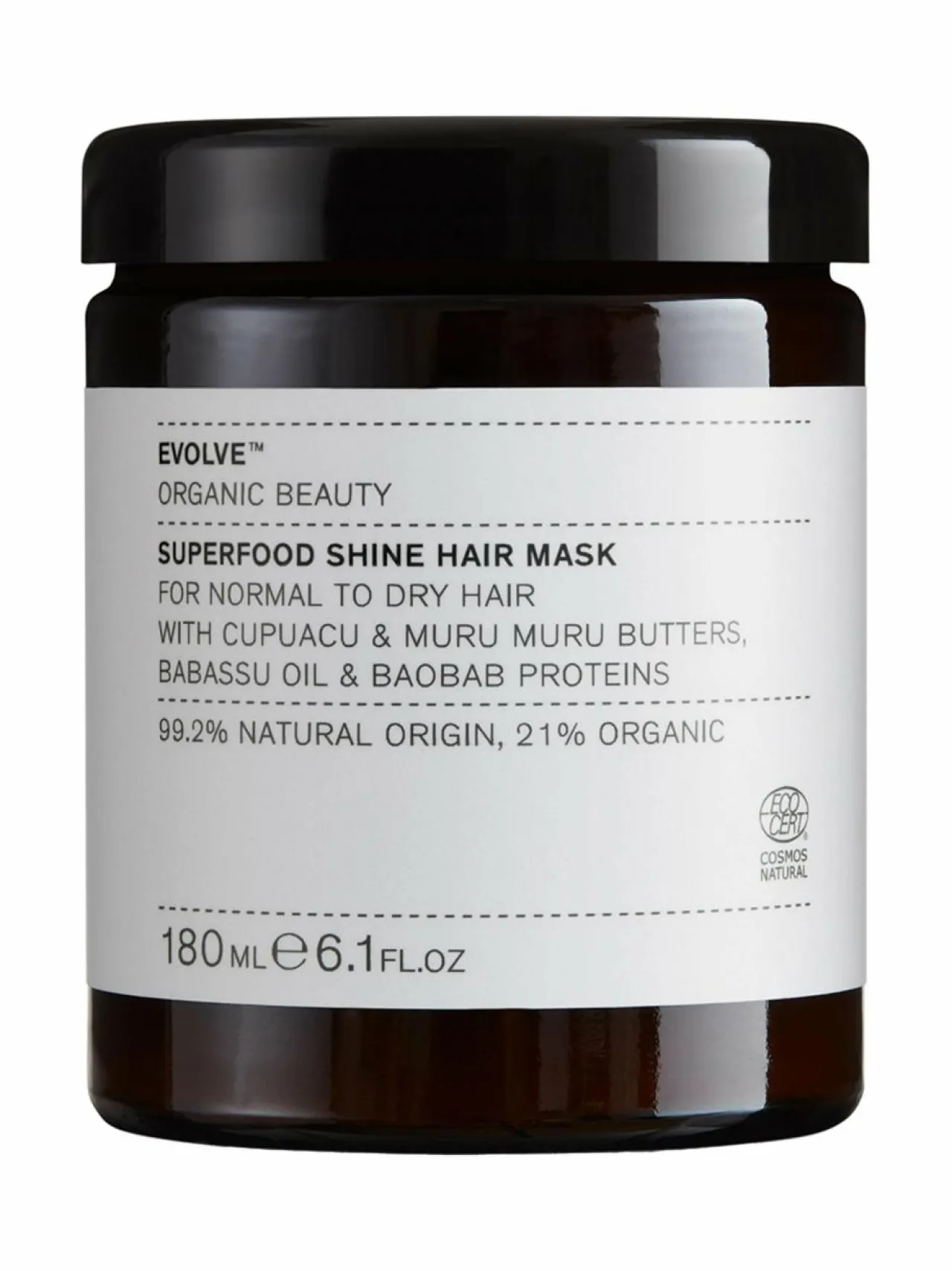 Hiustenhoito|Hiustenhoitotuotteet-Evolve Superfood Shine Hair Mask -hiusnaamio 180 ml VALKOINEN