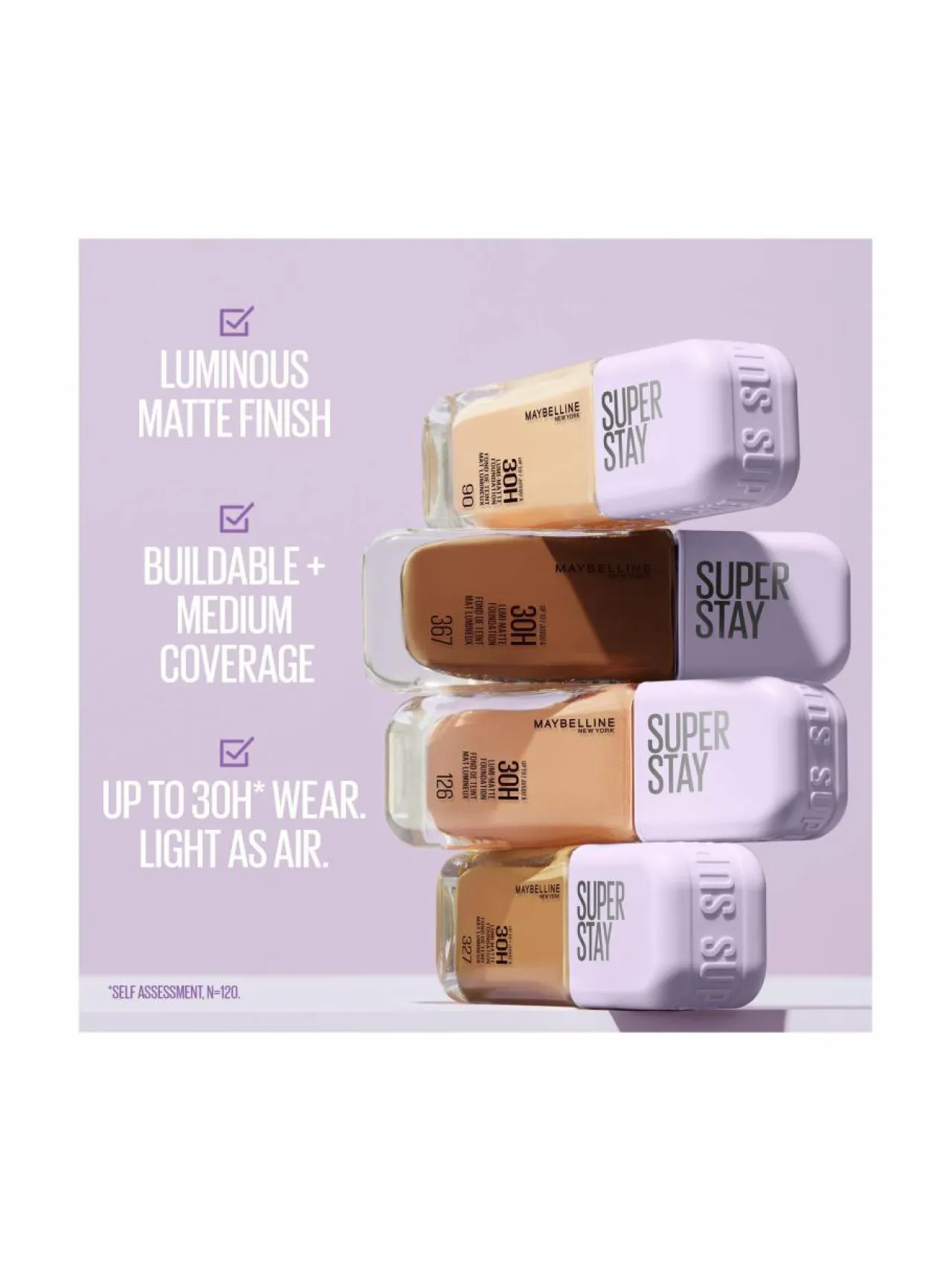 Kasvot-Maybelline Superstay Lumi Matte Foundation -meikkivoide