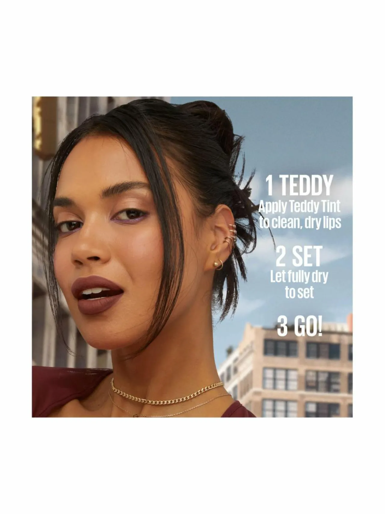 Huulet-Maybelline Superstay Teddy Tint Lipstick -nestemäinen huulipuna