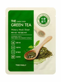 Kasvojenhoito-TONYMOLY The Chock Chok Green Tea Watery Mask Sheet -kangasnaamio 28 g