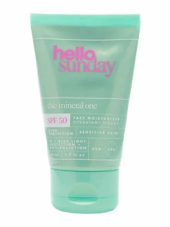 Aurinkotuotteet-Hello Sunday The Mineral One Face Moisturiser SPF50 -kosteusvoide 50 ml TURKOOSI